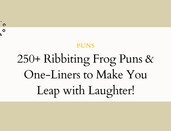 frog puns one liners