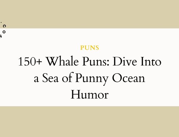 150+ Whale Puns