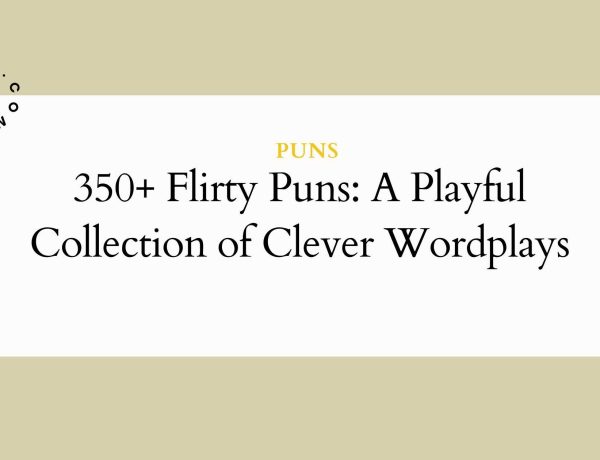 350+ Flirty Puns