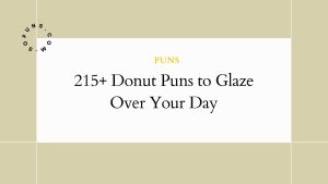215+ Donut Puns