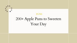 Apple Puns to Sweeten Your Day